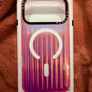 NEW iPhone 17 Pro Max Ornarto Pink Chrome effect case